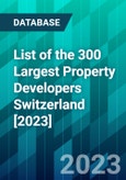 List of the 300 Largest Property Developers Switzerland [2023]- Product Image